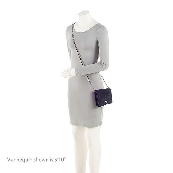 Chanel Suede Crystal Cocostellar Wallet on Chain - Picture 5 of 16